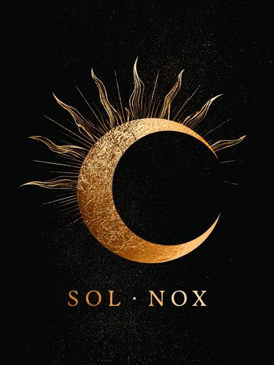 Sol Nox Celestial Typography Poster. poster print