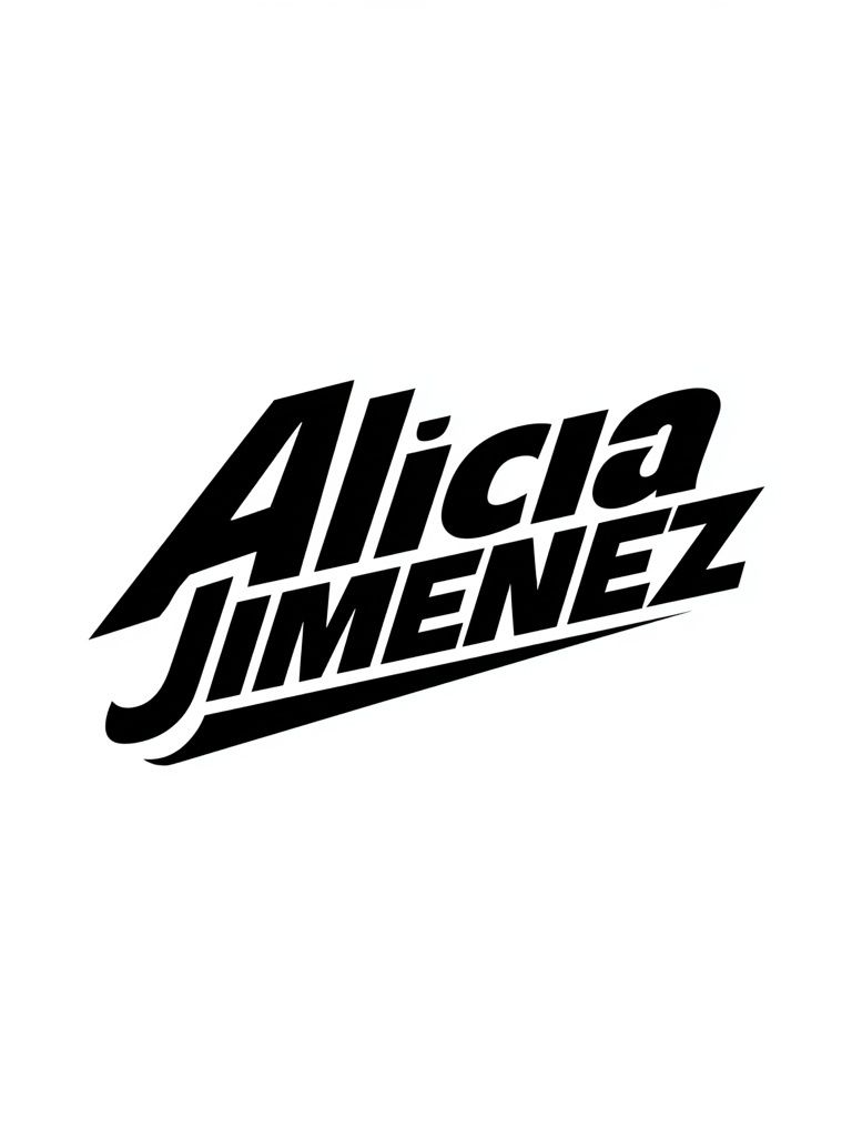 Alicia Jimenez Typography Poster. poster — typography art