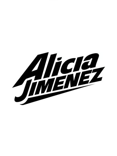Alicia Jimenez Typography Poster. poster
