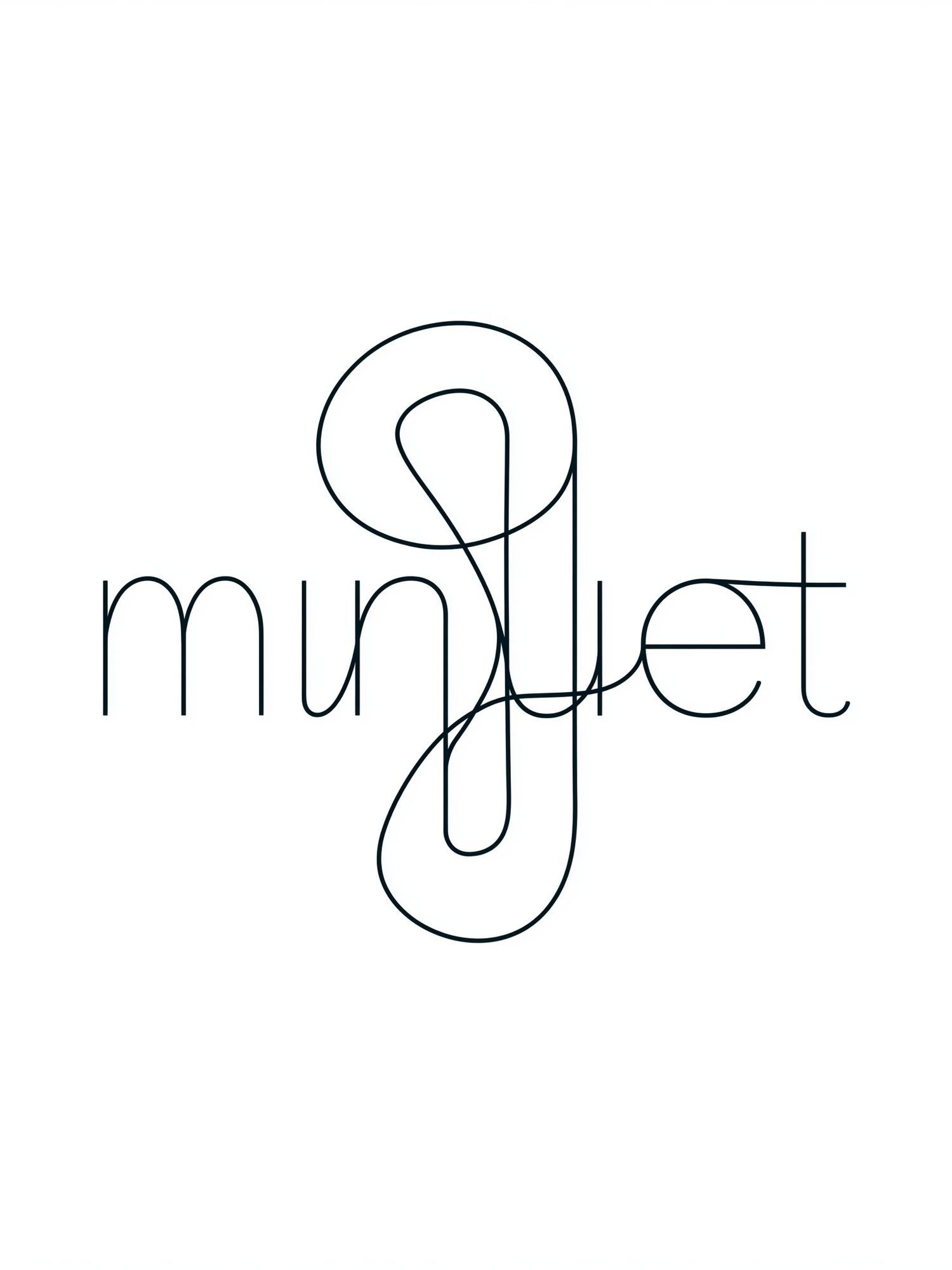 Minuet Typography Poster. poster — typography art