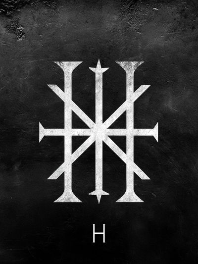 Occult Sigil Typography Poster. poster