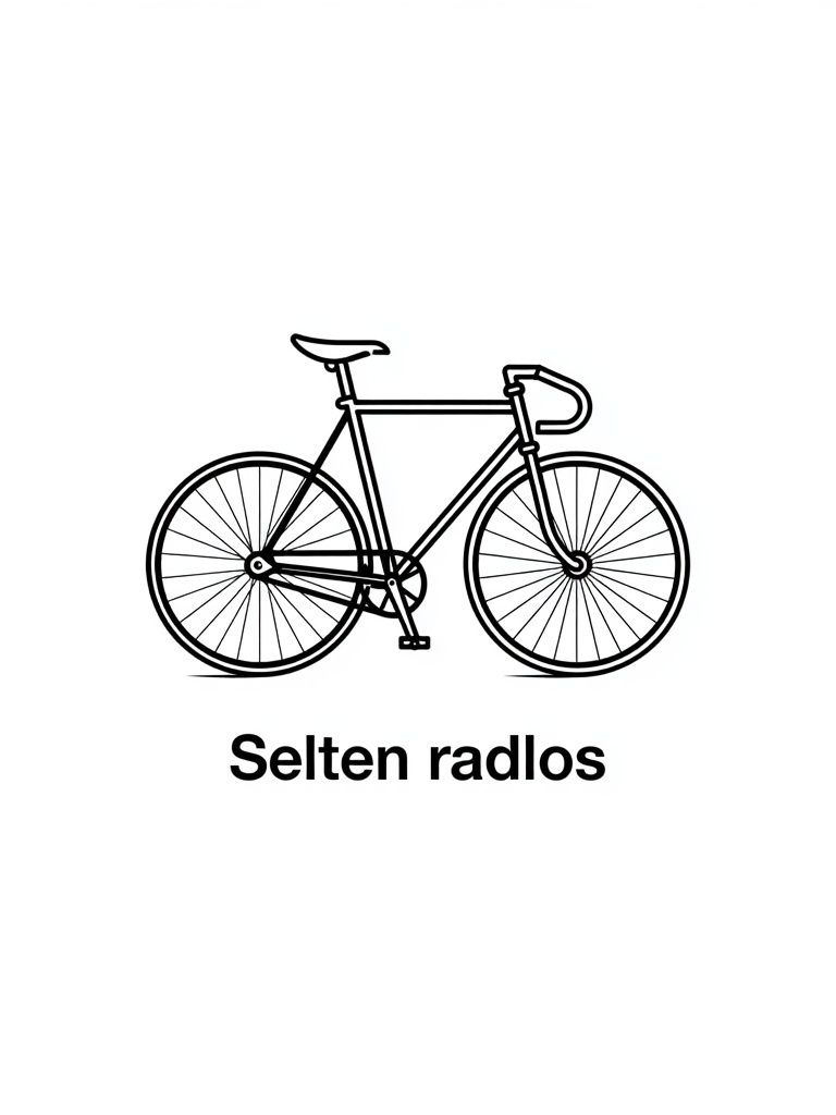 Selten Radlos Typography Poster. poster detail