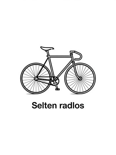 Selten Radlos Typography Poster.