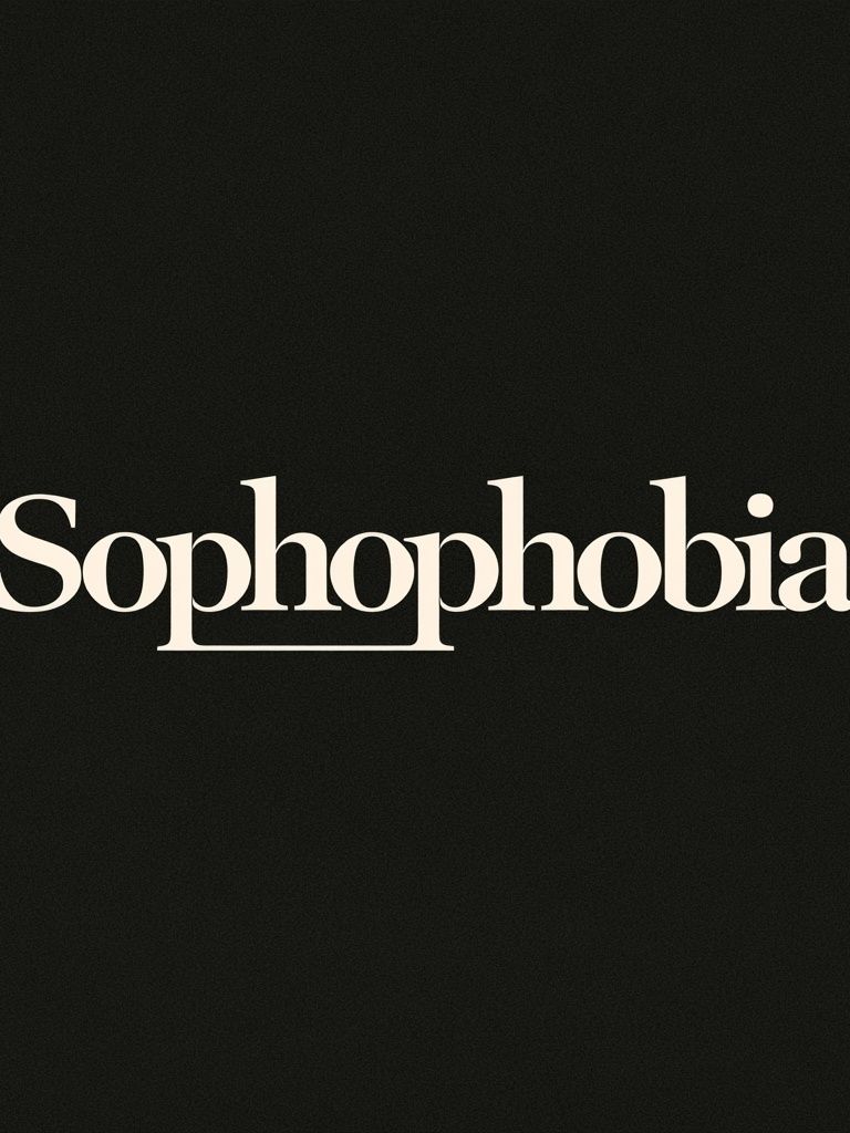 Sophophobia Typography Poster. poster — typography art