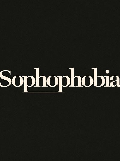 Sophophobia Typography Poster. poster