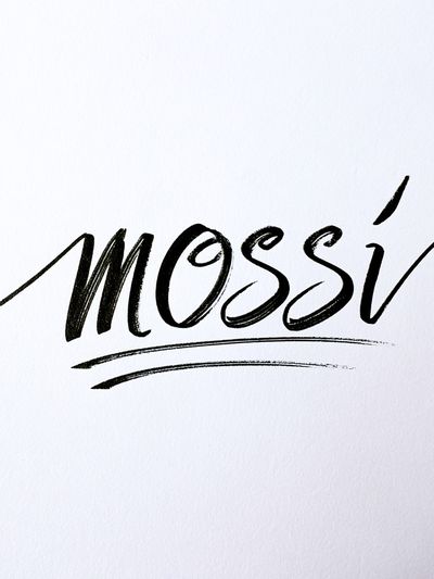 Mossi Calligraphy Typography Print.