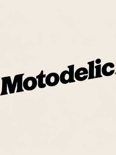 Motodelic Typography Poster. poster detail
