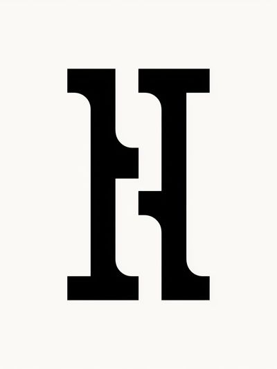 Minimalist H Poster.