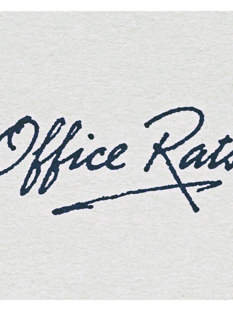 Office Rats Typography Poster. poster — typography art