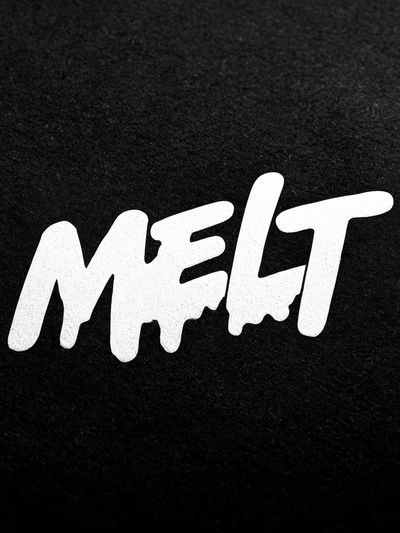 Melt Typography Poster.