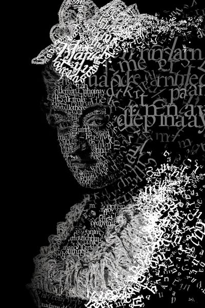 Typographic Face Collage Poster.