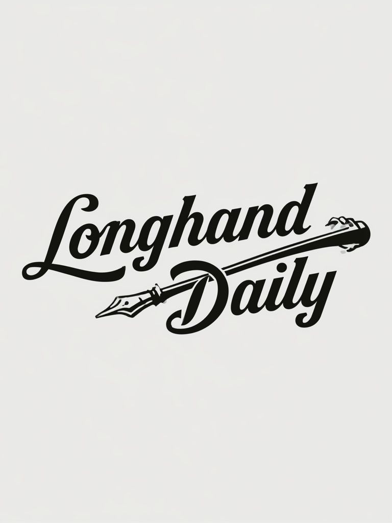 Longhand Daily Typography Poster. poster detail