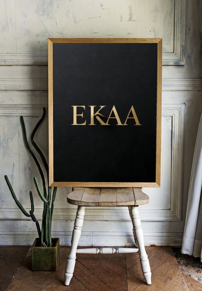 EKAA Typography Poster. room preview