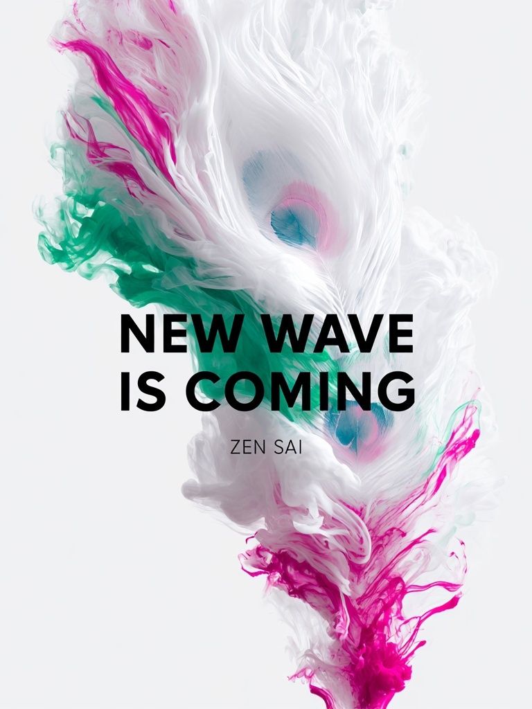 New Wave Is Coming Typography Print. poster — typography art