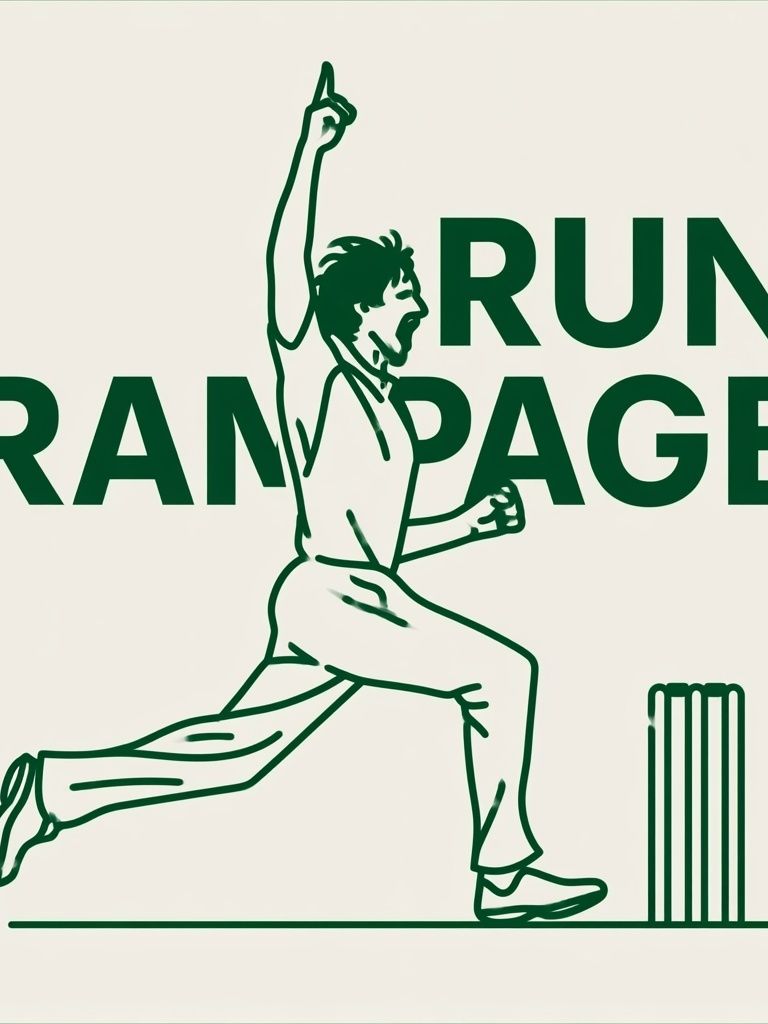 Run Rampage Typography Poster. poster — typography art