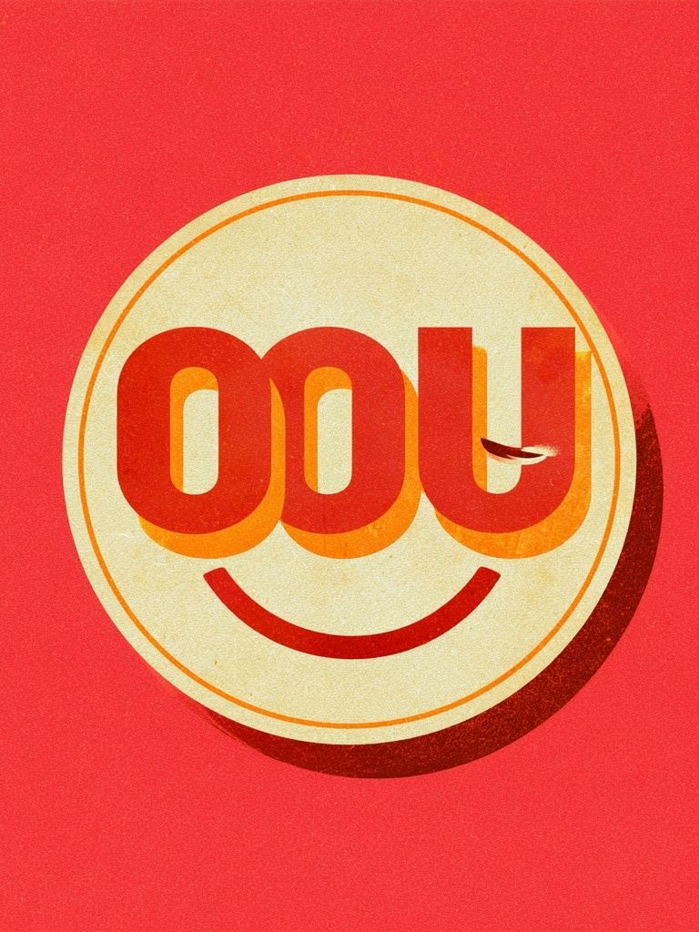 OOU Smile Typography Poster. poster detail
