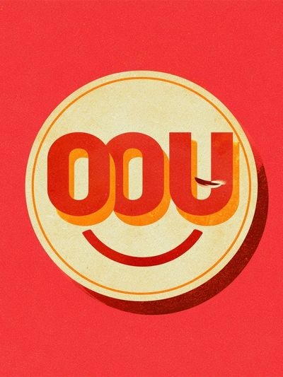 OOU Smile Typography Poster.