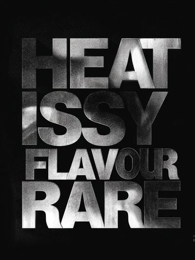 Heat Isy Flavour Rare Typography Poster