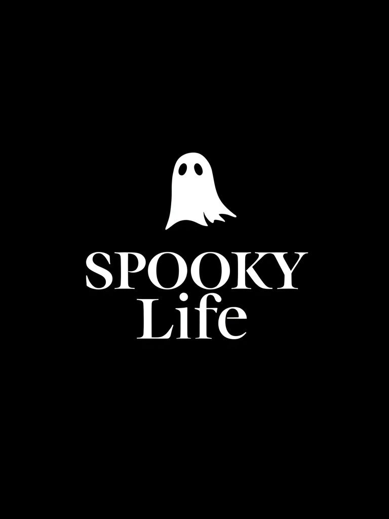 Spooky Life Typography Poster. poster — typography art