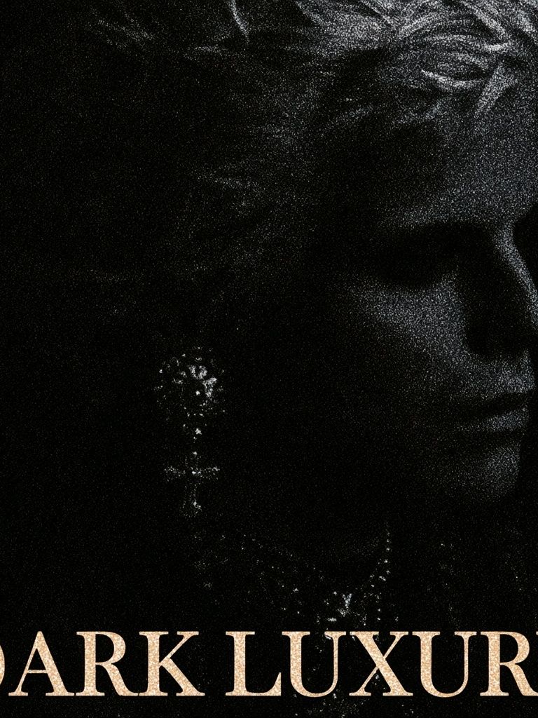 Dark Luxury Typography Poster. poster detail