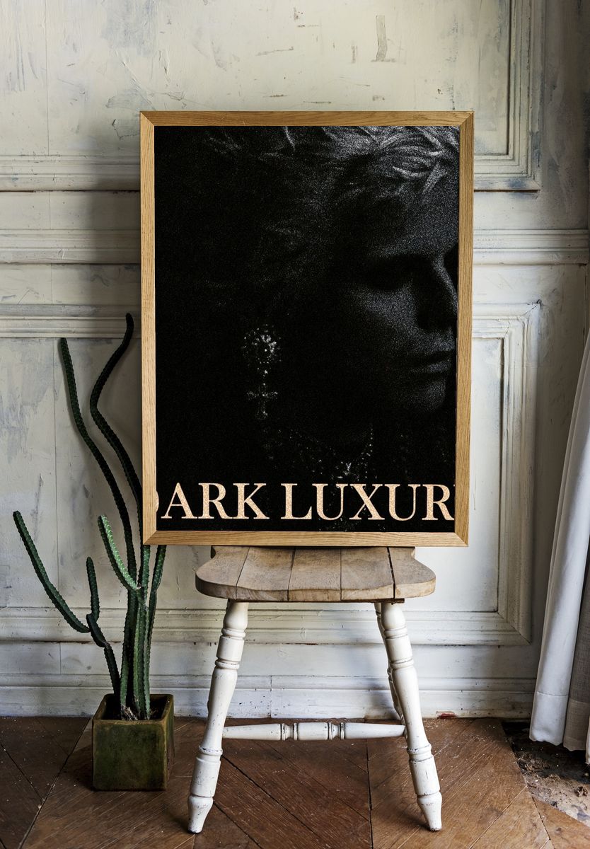 Dark Luxury Typography Poster. room preview