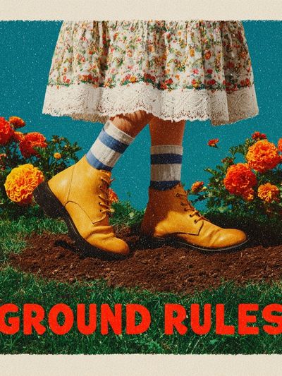 Ground Rules Retro Typography Poster