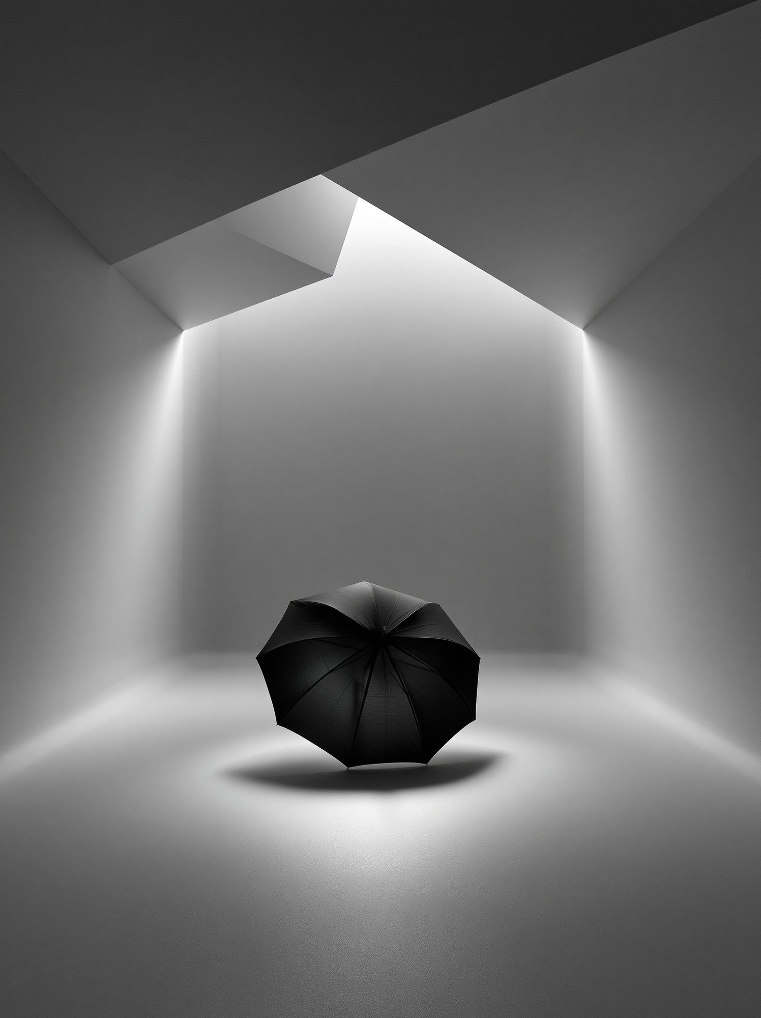Black Umbrella Minimalist Poster. poster — minimalist art