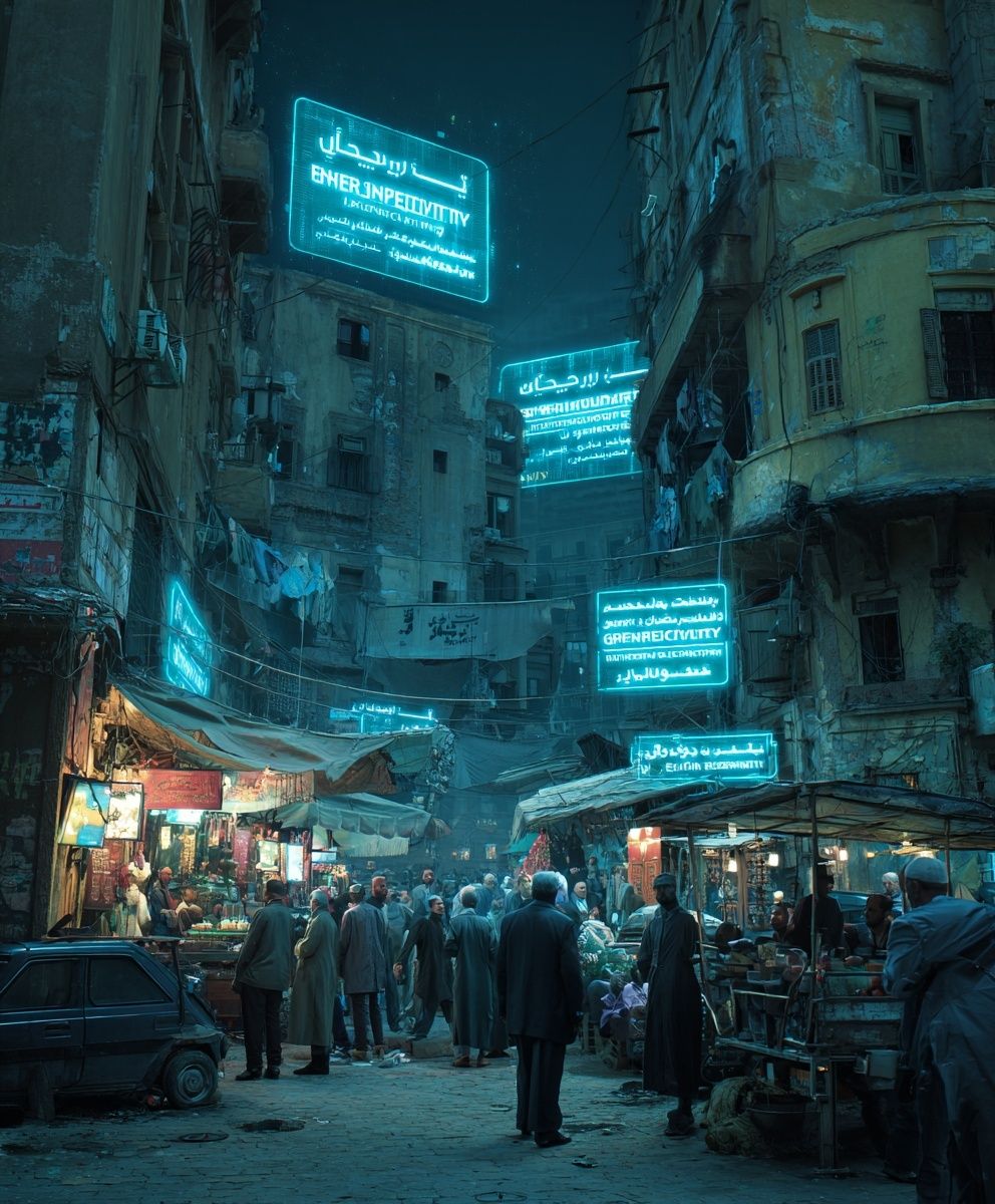 Urban Night Market — Photography Print. poster detail