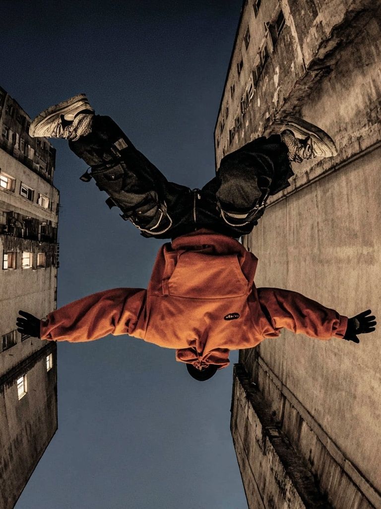 Urban Acrobat — Photography Poster. poster detail