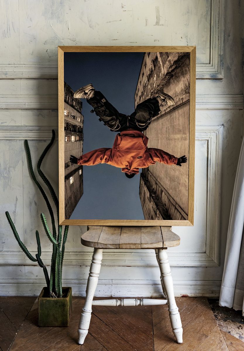 Urban Acrobat — Photography Poster. — room view 1