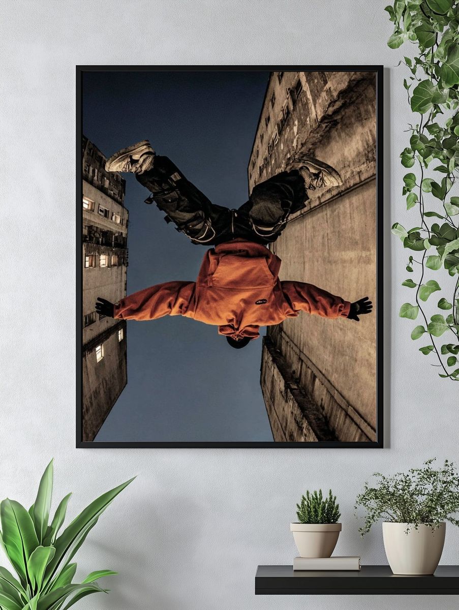 Urban Acrobat — Photography Poster. — room view 4