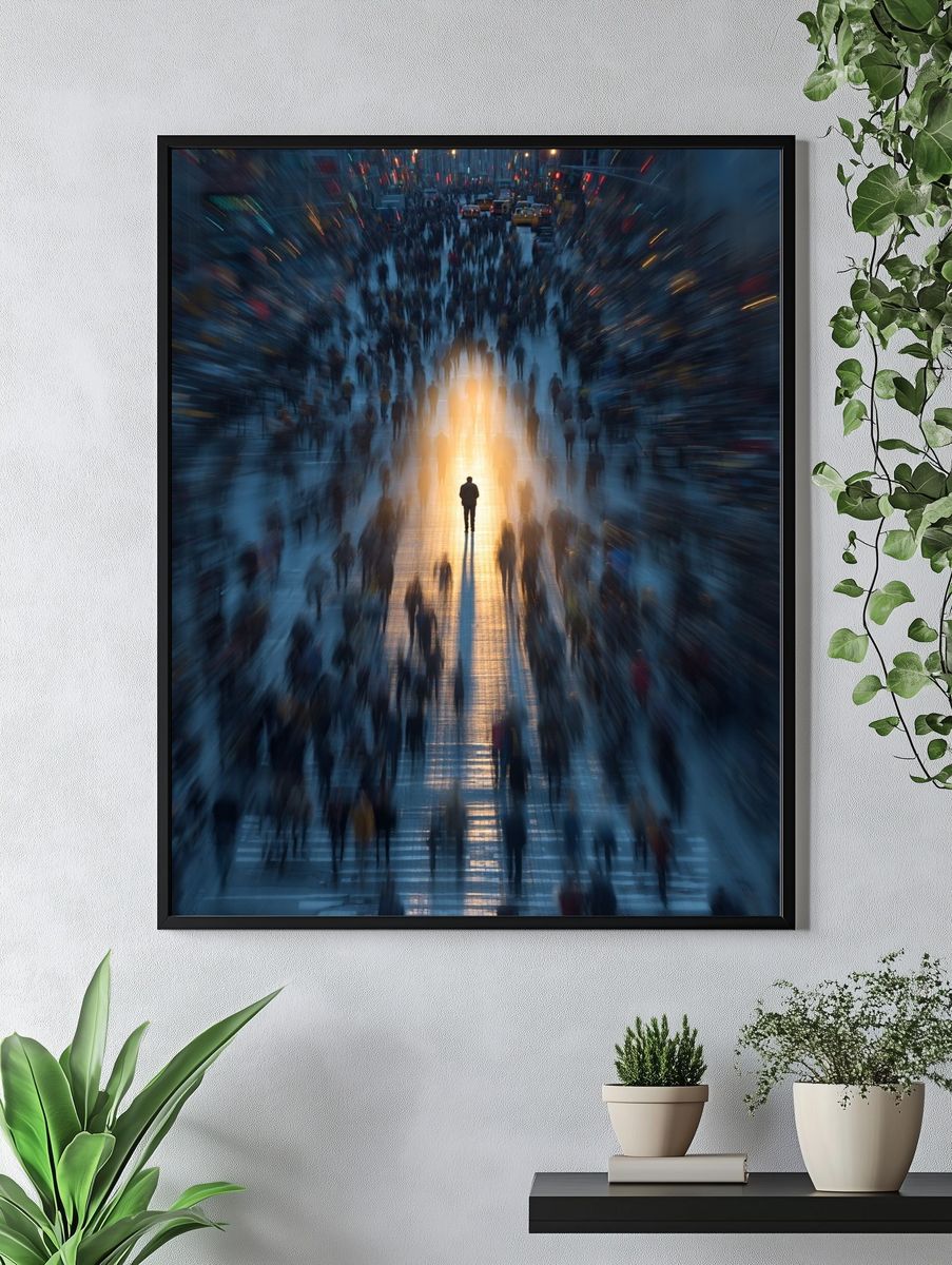 Urban Crowd — Photography Poster. — room view 4