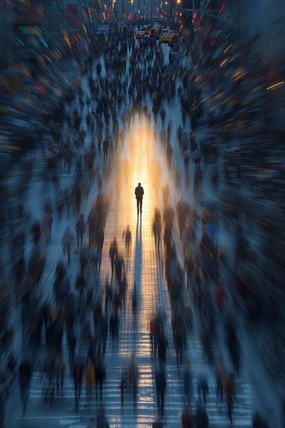 Urban Crowd — Photography Poster. poster print