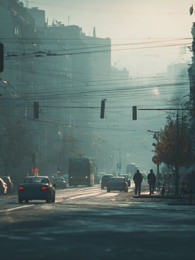 Urban Street at Dusk — Photography Print. poster print