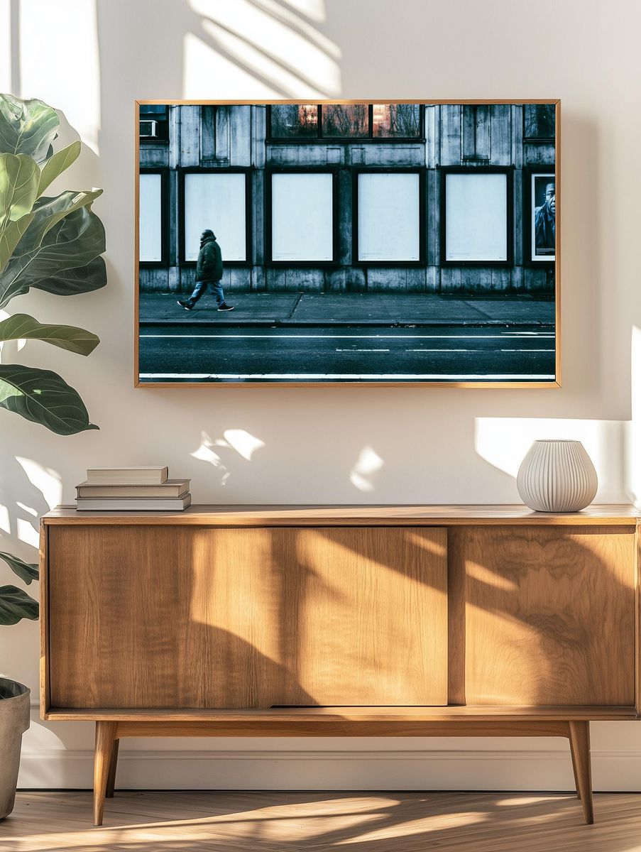 Urban Street Scene Photography Poster. — room view 3