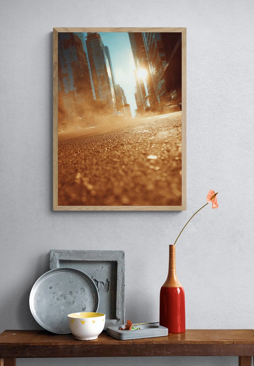 Urban Sunset — Photography Print. — room view 3