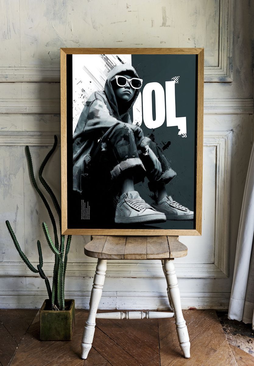 Urban Streetwear Vibes — Illustration Print. — room view 1