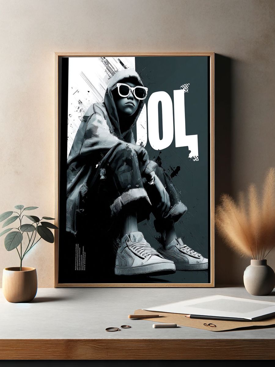 Urban Streetwear Vibes — Illustration Print. — room view 2