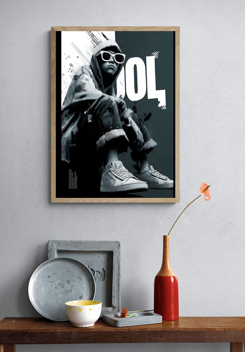 Urban Streetwear Vibes — Illustration Print. — room view 3