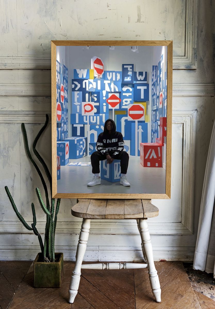 Urban Typography Art Print. — room view 1