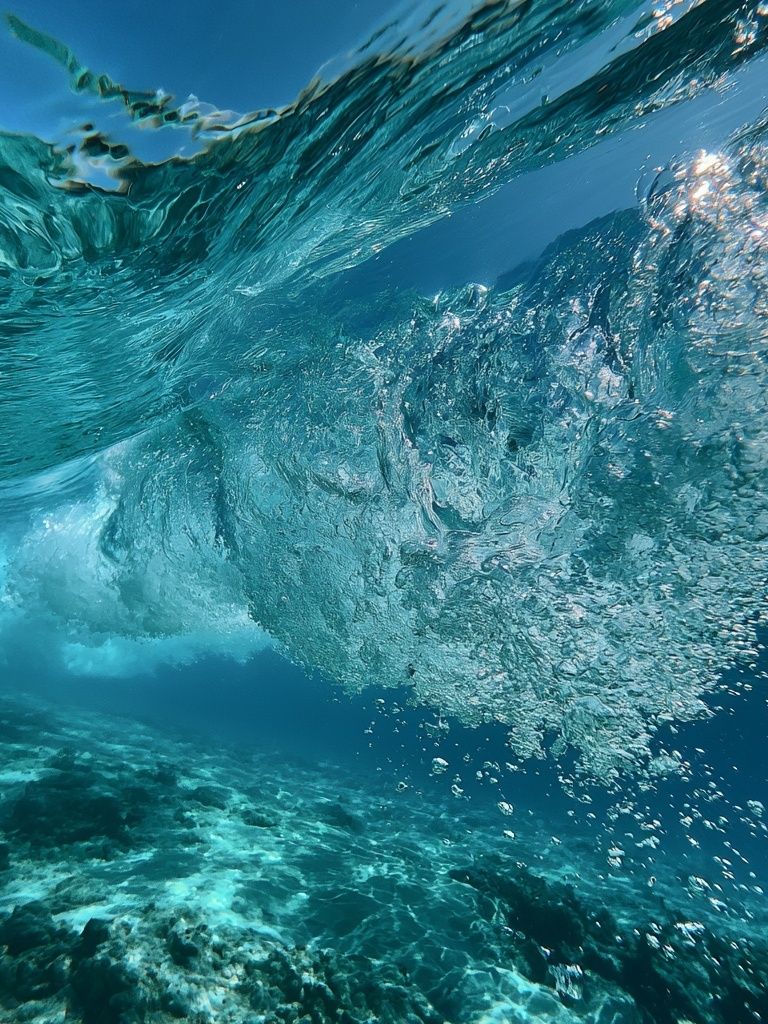 Underwater Wave Burst Photography Poster. poster — photography art