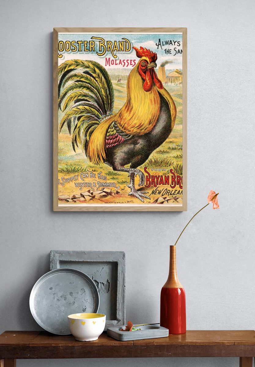 Rooster brand molasses, Bryan Bro's. — room view 3