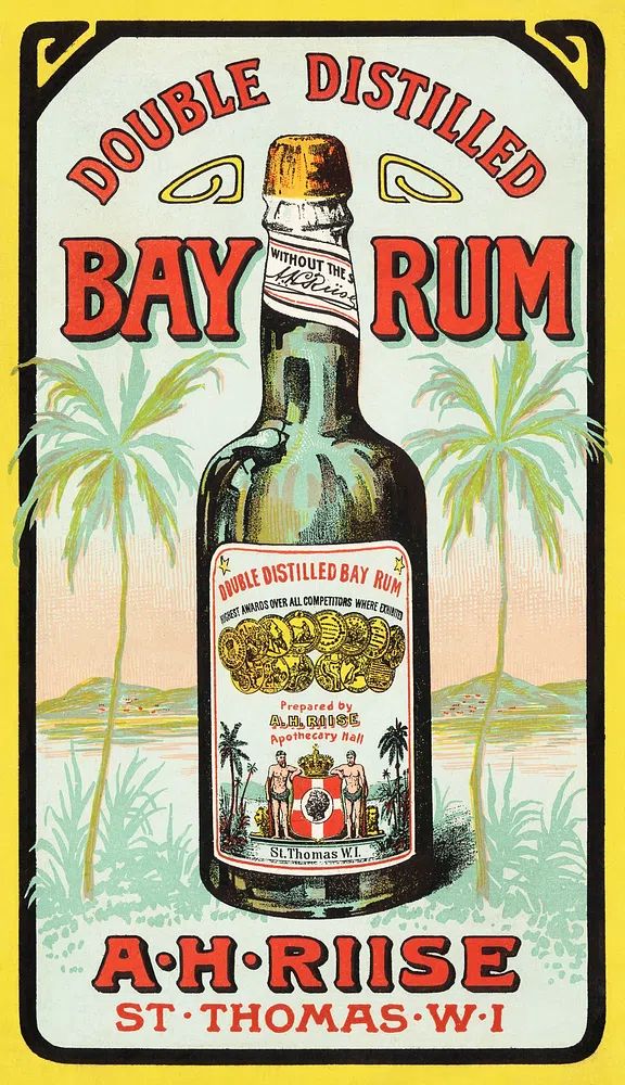 Double distilled bay rum (1870–1900). poster detail