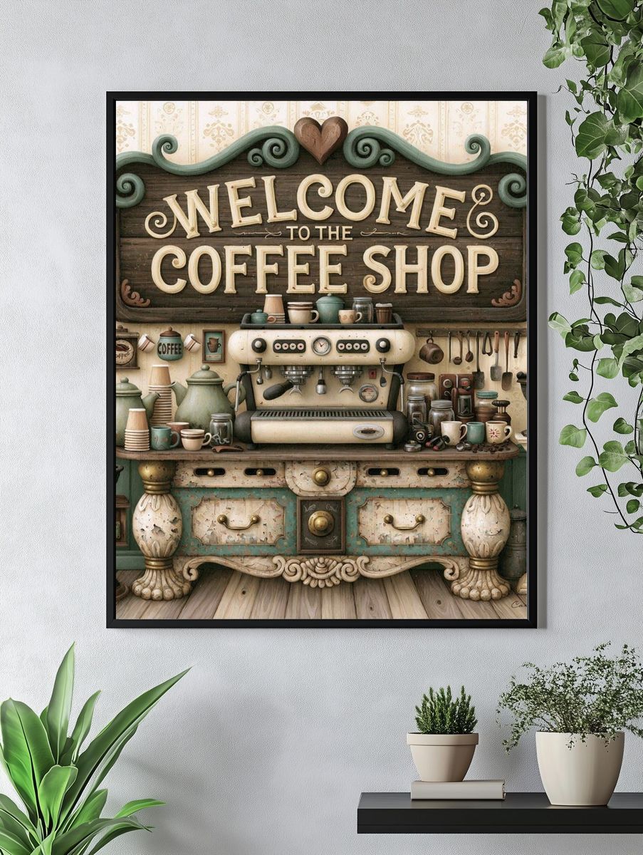 Welcome to the Coffee Shop Poster. — room view 4