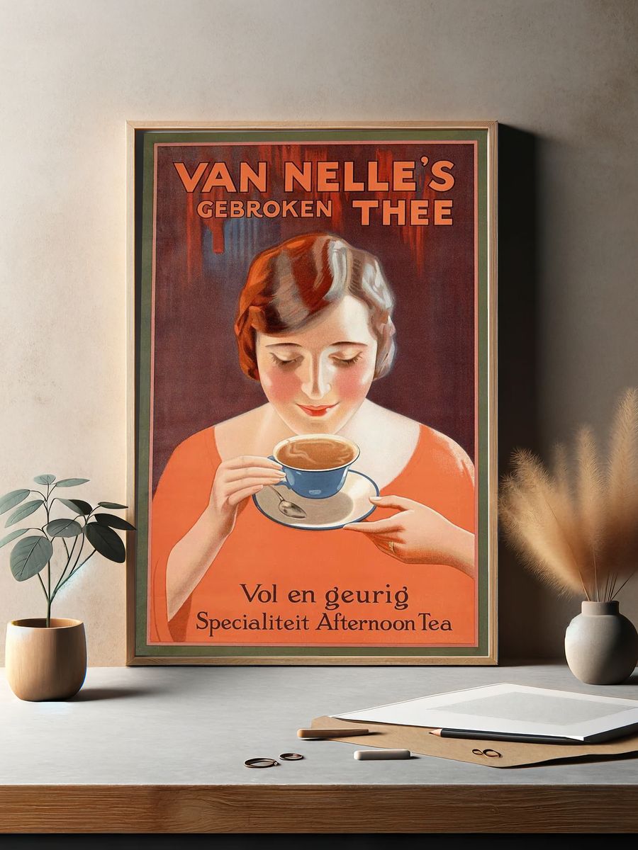 Van Nelle's Afternoon Tea Vintage Poster. — room view 2