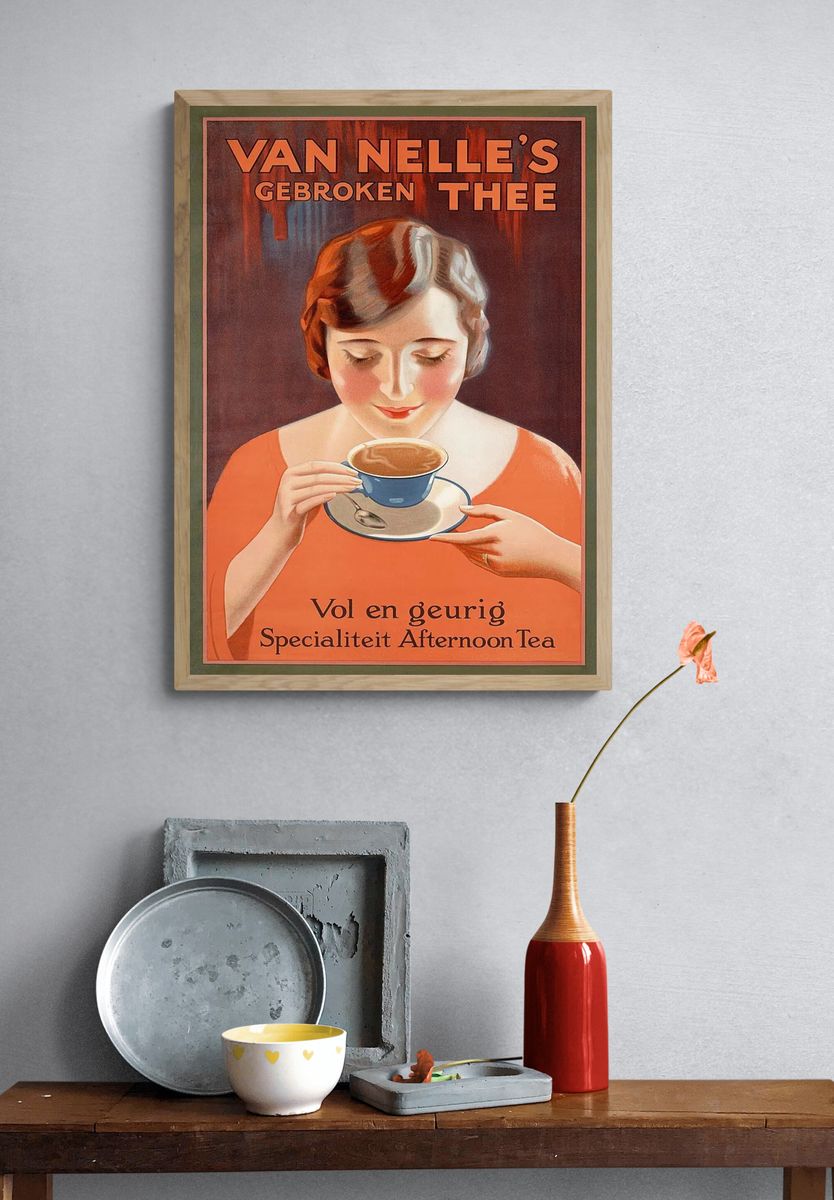 Van Nelle's Afternoon Tea Vintage Poster. — room view 3