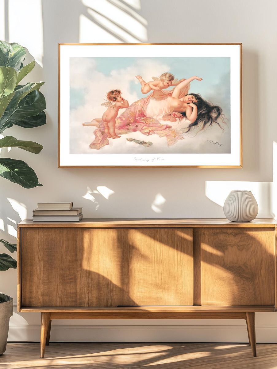 Awakening of Love — Vintage Print. — room view 3