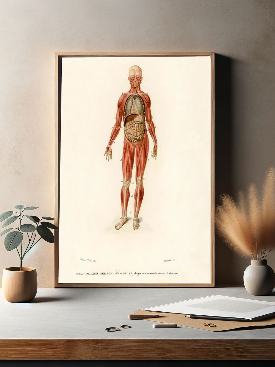Myology disposition viscera illustrated Charles. — room view 2