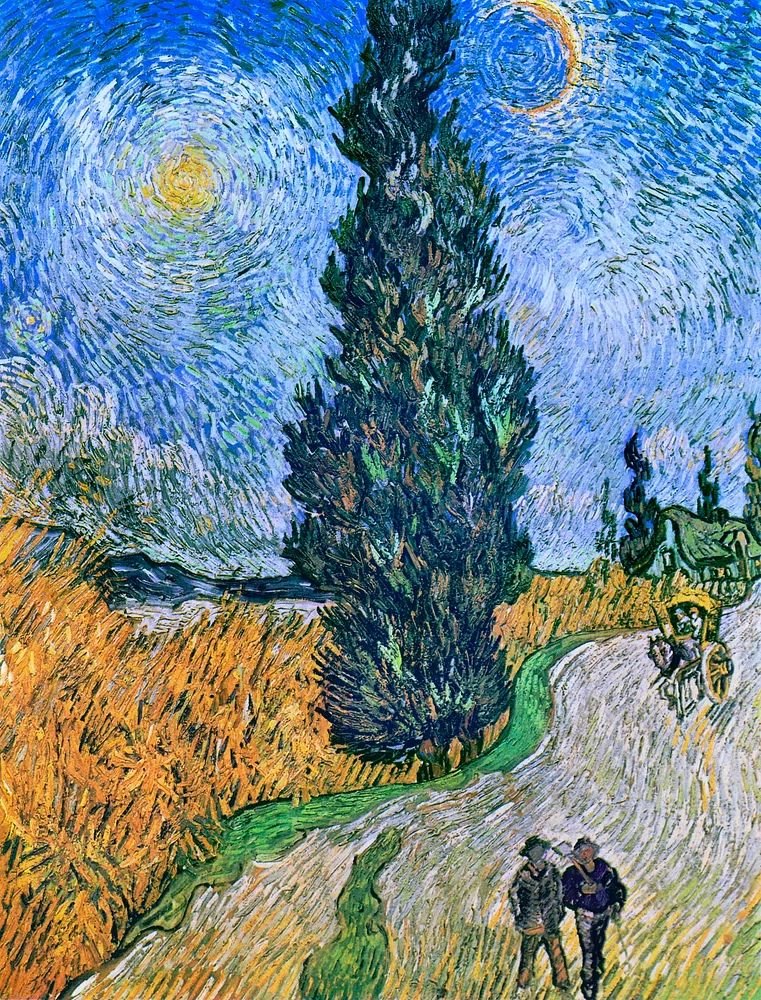 Vincent van Gogh 's Road. poster detail