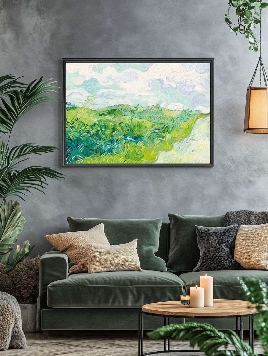 Green Wheat Fields, Auvers (1890). — room view 4